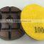 Abrasive concrete floor polishing pads