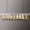 Modern Luxury Rectangular Industrial Harlow alabaster Chandelier For Living Hotel Ceiling Calcite  Home Decor Lighting  Hang