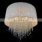 Кристальная напольная люстра в стиле Semi Flush Mount с цилиндрической цилиндрической лампой для коридора и спальни