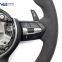 For BMW 3 /5 Series Full Alcantara Leather Steering Wheel With Paddles Button Assembly Accessories