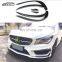 C117 CLA RZ style Carbon Fiber Front Separator Canard Wing Front Splitter For Mercedes Benz CLA45 CLA