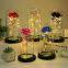 Led Galaxy 24k Gold Eternal Rose Light Up Rose Flower Gift Glass Dome Flower Lamp For Home Christmas Decorative Holiday Lighting