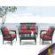 Luxury comfortable modern pe cheap outdoor wicker furniture leisure rattan sofa