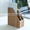 ZAKKA Wood Material Simplicity Desktop Bamboo Wood File Storage Box for Office