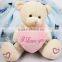 CE approved cheap plush valentines teddy bears wholesale with heart