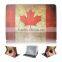 AU CA Flag Design Wallet Leather Case For iPad Air 2 360 Degree Rotating Flip Leather Case For iPad Air 2 TB-0326
