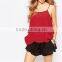 Wine hot lady strap sun-tops designs dress summer apparel suppliers