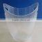 2016 new fashion tall plastic acrylic ice bucket with two handles