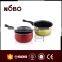 Colourful stainless steel cooking Pots with glass lid