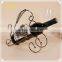 european ornaments home decor gift metal wire wine bottle holder