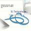 High quality blue led USB cable for iphone4 4s led usb cable visible flashing cable for iPhone 4