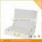 white color cardboard leather printed logo jewelry box