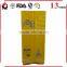 food side gusset packaging bag for tea or coffee bag with flat bottom
