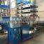 High efficiency four pillars hot press molding machine / rubber floor mats making equipment