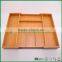 Fuboo expandable bamboo cultery tray,adjustable tray