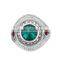 One dollar shop fashion jewelry crystal rhinestone zin alloy ring for girls