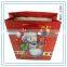 China Supplier Custom Red Popular Christmas Paper Bag Screen Printing