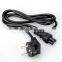 European standard ac power cord cable 220V