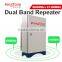 Hot dual band repeater 900/2100 frequency 890~915/935~960 1920~1980/2110~2170MHz output power 33dBm~43dBm signal repeater 2w~10w