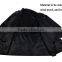 With PVC coating 100% polyester black reflective safety raincoat