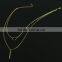Lady fashion jewelry loop and strip pendant tassel multilayer necklace
