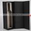 Matt black cardboard wine paper box