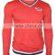 Mens Long Sleeve T Shirts With Stripe &customer Brand v Neck T Shirts