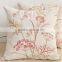 quilted fancy flower cushion cover case