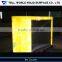 Latest design curved mini bar table furniture, illuminated led bar counter