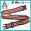 Custom design logo polyester luggage belts with lock