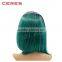 Wholesale Cheap Black to Green Two Tones Wig 10" Lace Front Ombre Color Wig for Young Lady Quality Choice