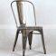Vintage Retro Style Metal Industrial Colorful Chair for Cafe Bar Bistro