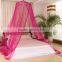 China supplier hanging round design summer bed mosquito net