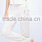 100% Bamboo White Basic design Womens Yoga Clothing Top and pants sets