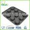 Non-Stick Carbon Steel 12 Cups Rose Mini Pie Pan