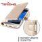 Premium PU leather wallet case phone cover for Samsung Galaxy S7 gold