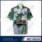 Heat transfer printing polyester button down racing shirts