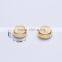 Round shape metal brass jewelry accessory crimp bead for necklace bracelet