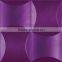 Classic Square Faux Leather Wall Panel With Rose Embossed