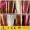 Popular 6063-T5 extruded wood grain transfer aluminum profile with aluminum color for South America market