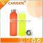 Promotion gift narrow mouth frosted glass water bottle