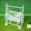 Miniature Nursery Furniture Wire Wrought Iron High Baby Cradle Crib