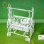 Miniature Nursery Furniture Wire Wrought Iron High baby Cradle Crib