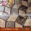 China Factory Direct Sales Dark Emperador marble light emperador mosaic tiles,irregular wall mosaic tiles