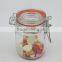 200ml Glass Spice jar with Glass Locklid &Silicon Ring