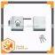 Double glass door locks, sliding gate glass door security lock , square frameless glass door latch clamp lock