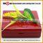 High Quality Dark Red Wood Ring Display Box