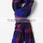 2016 hot selling latest extra long acrylic red and black plaid scarfs