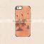 Universal PC and Wood Phone Case With Press Key Custom Design Case for Iphone 6/6 Plus