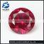 7mm round brilliant cut synthetic loose ruby corundum gemstone for jewelry